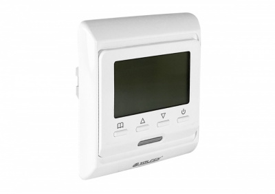 Термостат комнатный с режимом программирования, с датчиком тёплого пола 3м. 220В/16А VALFEX