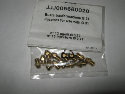 Комплект инжекторов для сжиженного газа (13х0,77) 5680020