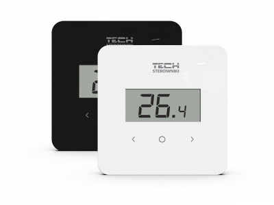 Беспроводной комнатный термостат TECH R-8 B PLUS (черный)