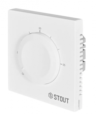 Термостат теплого пола STOUT 16А белый