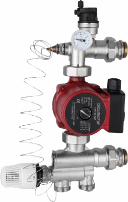 Насосный узел для теплых полов Sibio без насоса 1 ниж. подкл (насос 130мм)